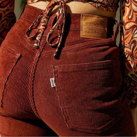 70s High rise flare corduroy. - Picture 6 of 9